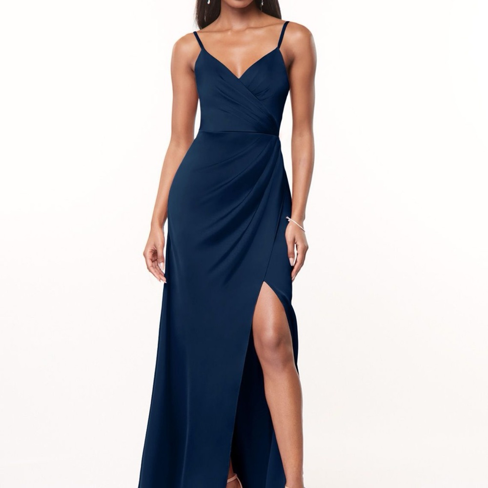 Azazie Midnight Blue Wedding Dress